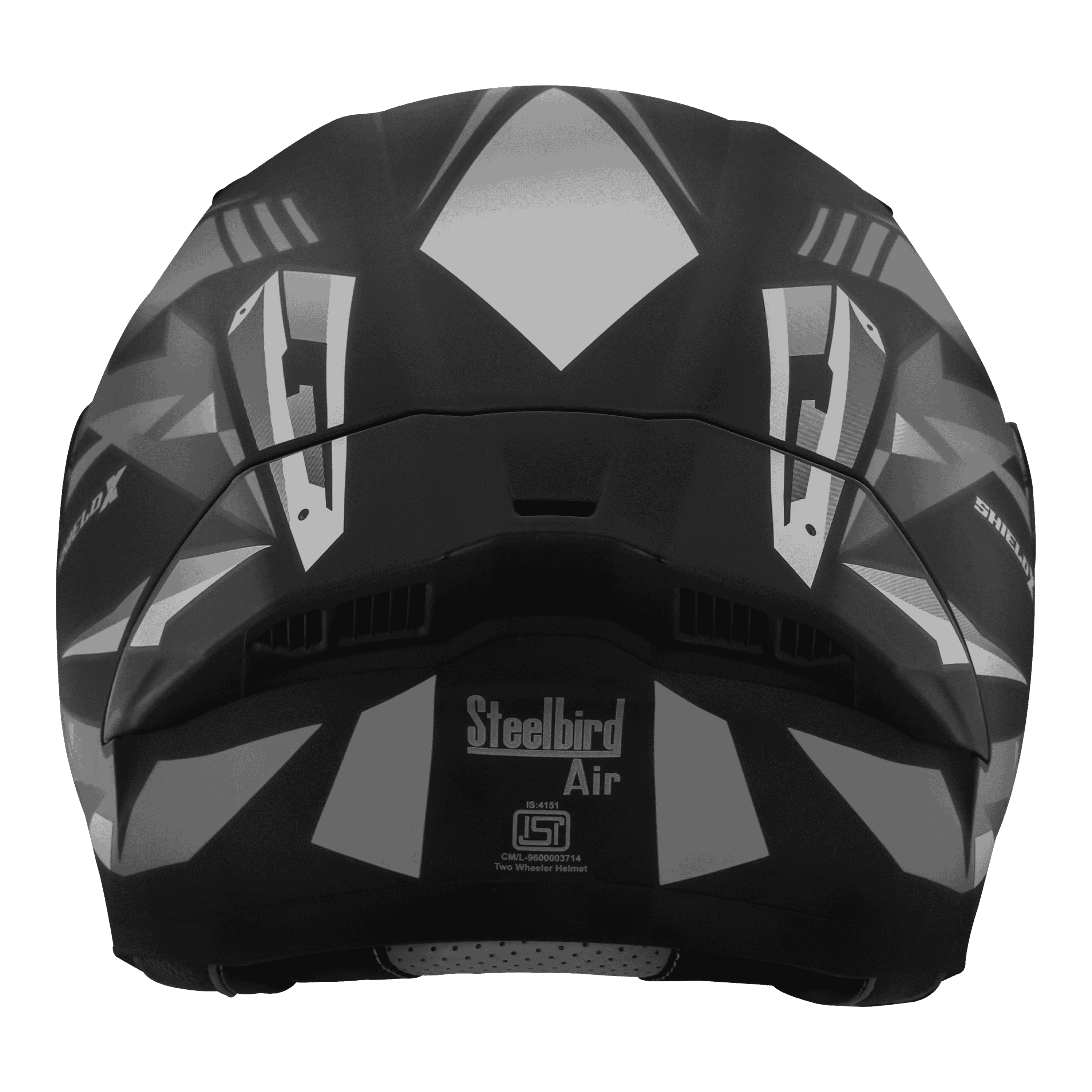 SBA-20 ISS SHIELD X GLOSSY BLACK WITH GREY